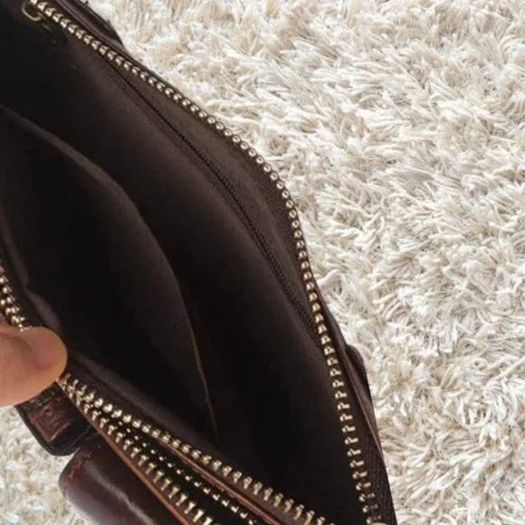 Fanny Pack Crossbody Bag Shoulder Leather Purse Travel Clutch Handbag Women Men - Picture 13 of 13